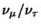 \( \nu _{\mu }/\nu _{\tau } \)
